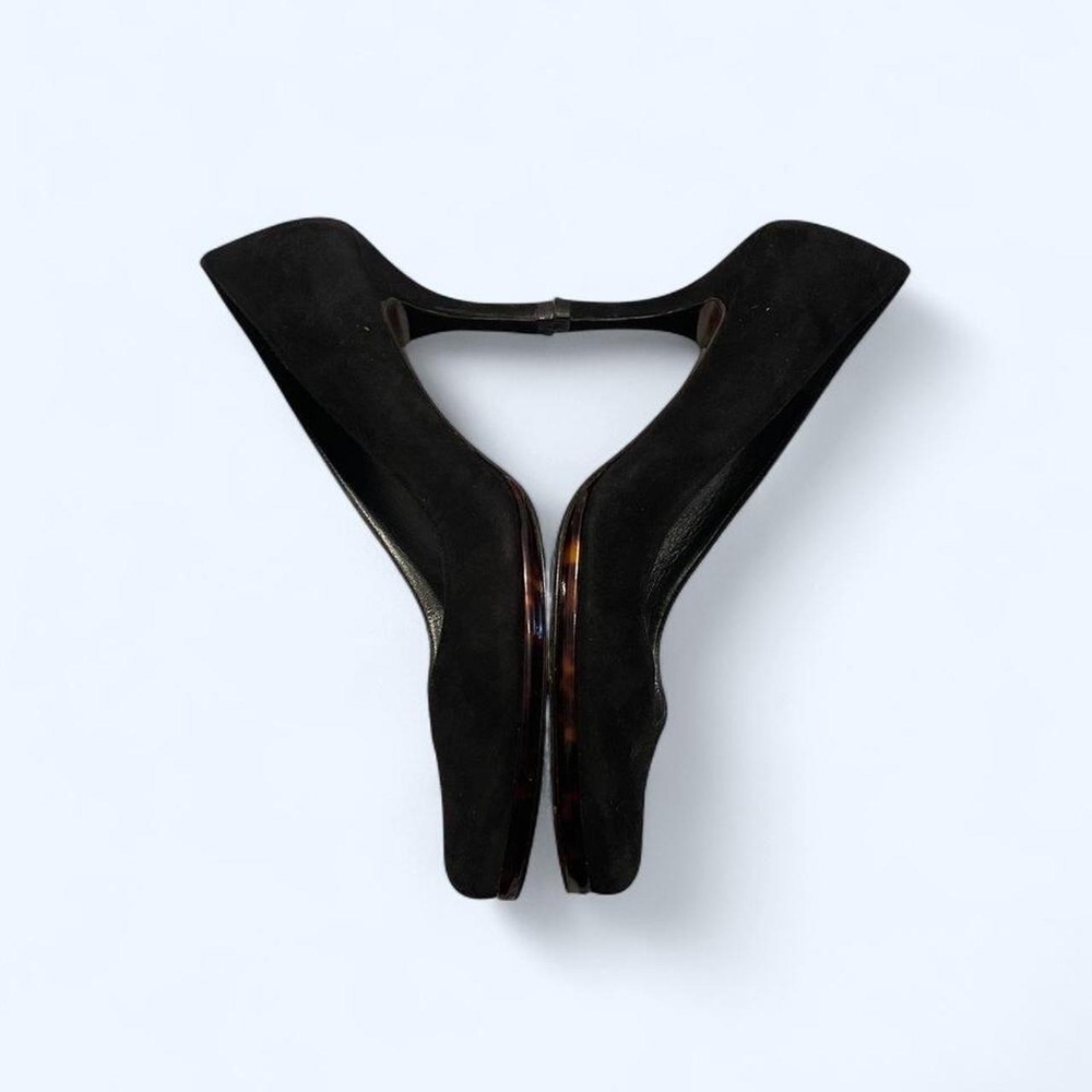 Black Suede Tortoise Shell Pumps size‎ 9 by Stuart Weitzman